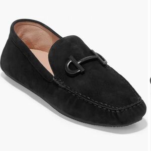 Cole Haan Black Suede Loafers